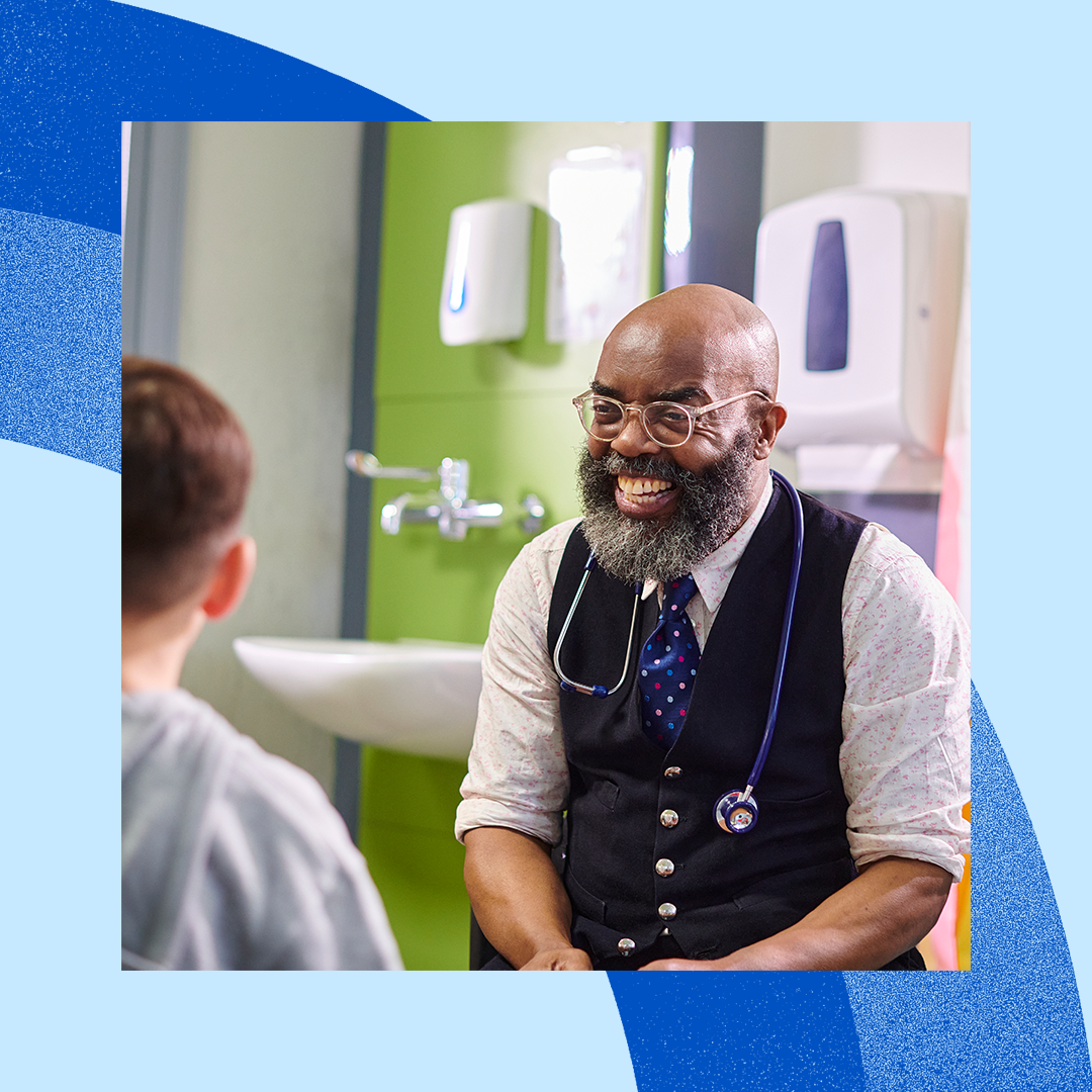 Doctor speaking with patient